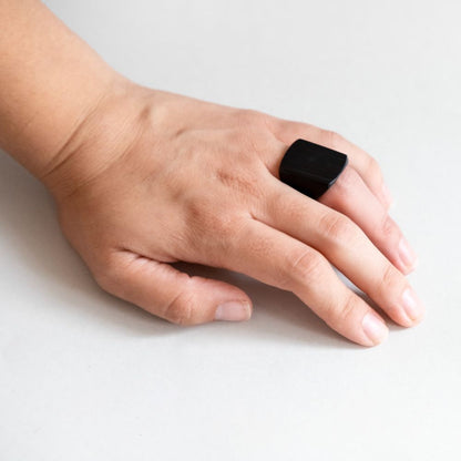 Square Horn Tip Ring 